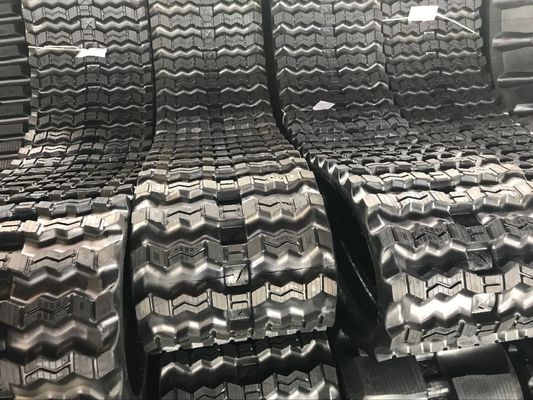 320x86x55/400x86x55/450x86x55 Зигзаговый рисунок Скид Стерд Погрузчик Резиновый трек